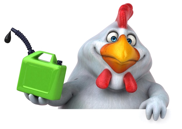 Photo poulet amusant - illustration 3d