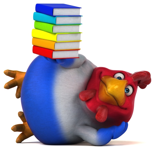 Poulet amusant - Illustration 3D