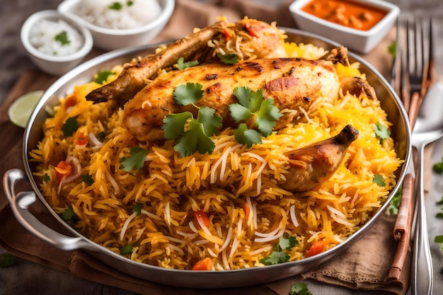 Poulet au biryani