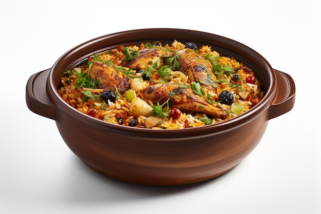 Poulet Biryani sur fond transparent AI