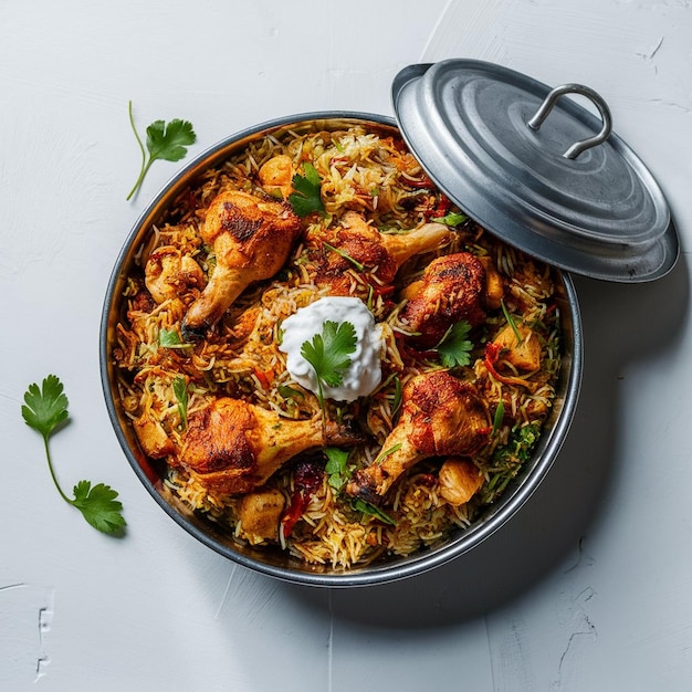 Le poulet Chettinad Biryani