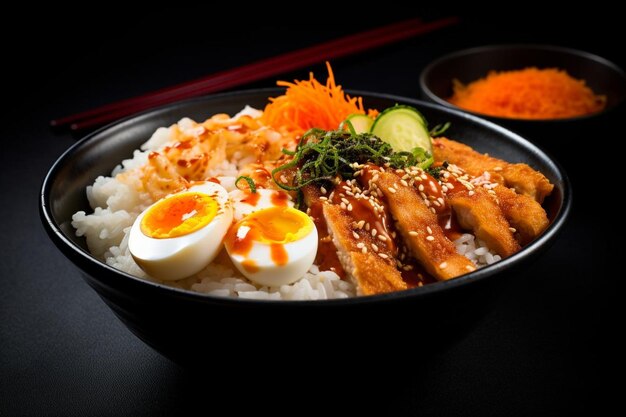 Poulet épicé Katsu Donburi Delight