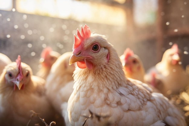 poulet à la ferme