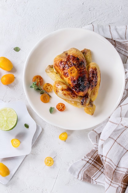 Poulet frit aux kumquats