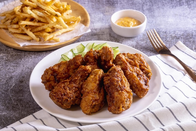 Poulet frit à la coréenne