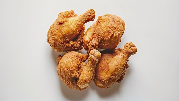 Poulet frit isolé