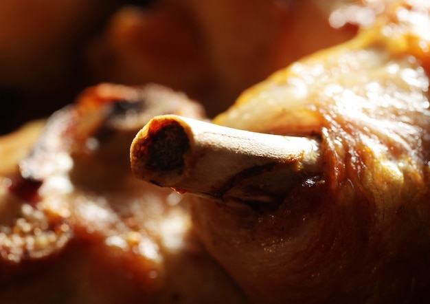 Poulet frit Macro shot