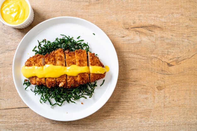 poulet frit à la sauce citron lime