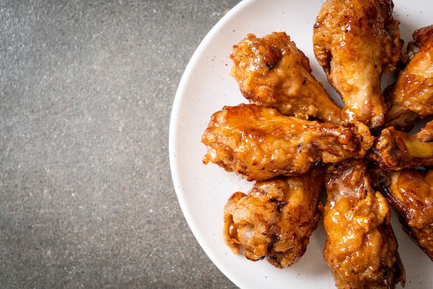 poulet frit avec sauce