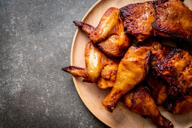 poulet grillé et barbecue