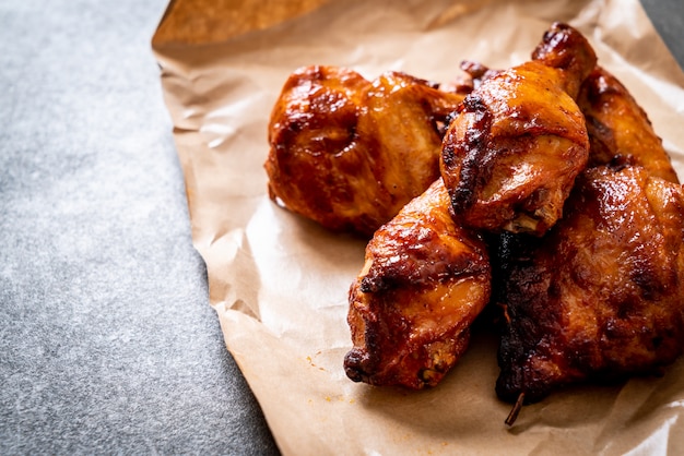 poulet grillé et barbecue