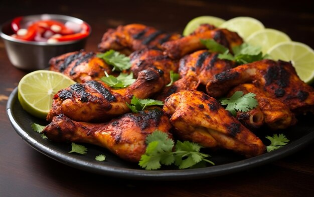 Poulet grillé à l'indienne IA générative