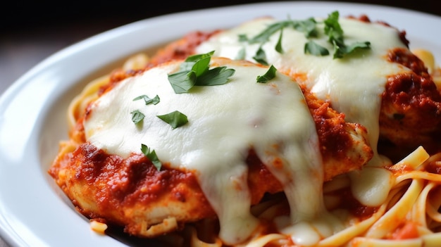 Poulet italien fait maison au parmesan