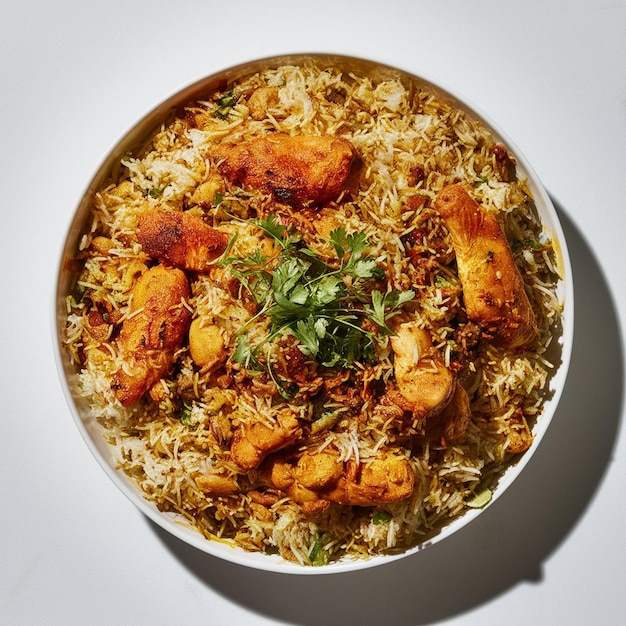 Le poulet Keema Biryani