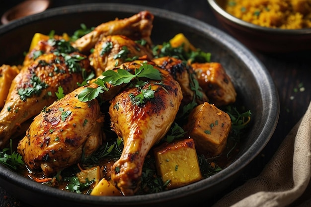 Poulet Methi cuit à la perfection