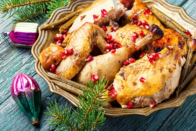 Poulet de Noël traditionnel