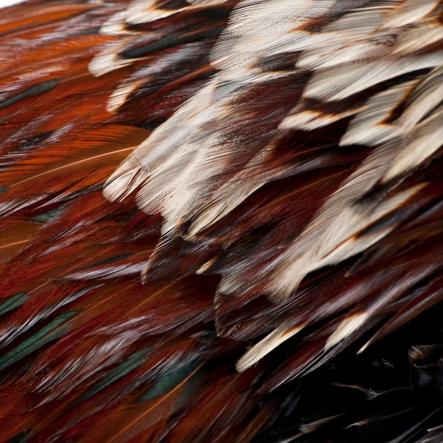 Poulet polonais tricolore Tollbunt, debout