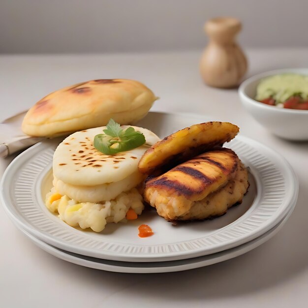 Poulet rôti sur un plateau AI