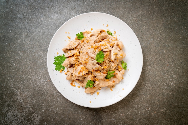 poulet sauté à l'ail