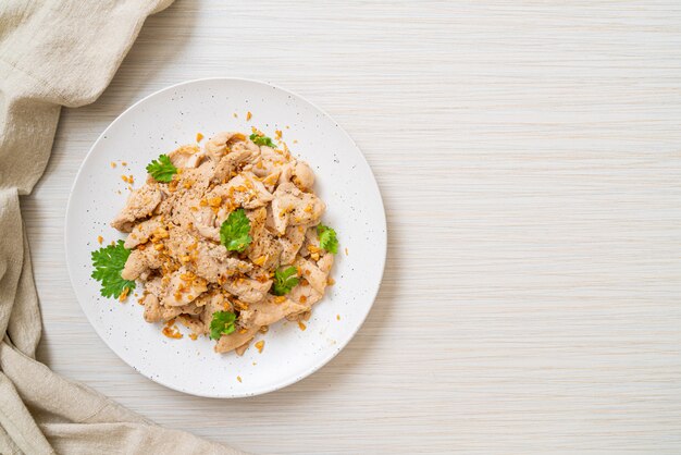 poulet sauté à l'ail