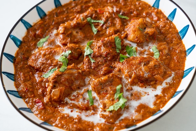 Poulet tikka masala épicé curry viande