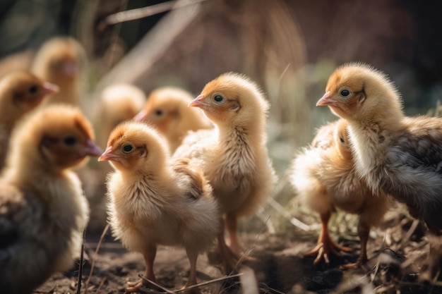 Les poulets d'élevage génèrent de l'Ai