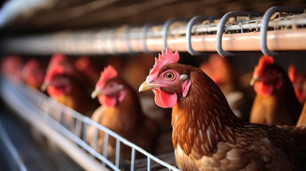 Poulets à la ferme