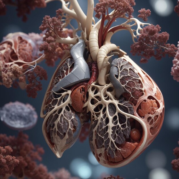 Les poumons sont un organe humain important.