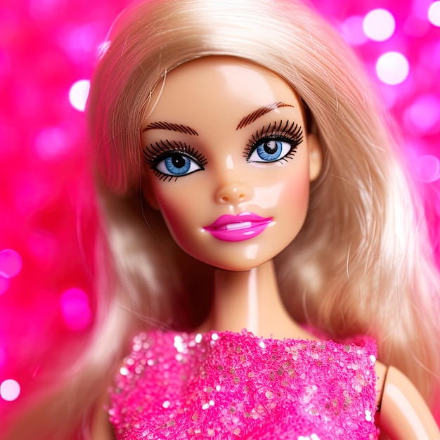 Poupée Barbie aux couleurs roses