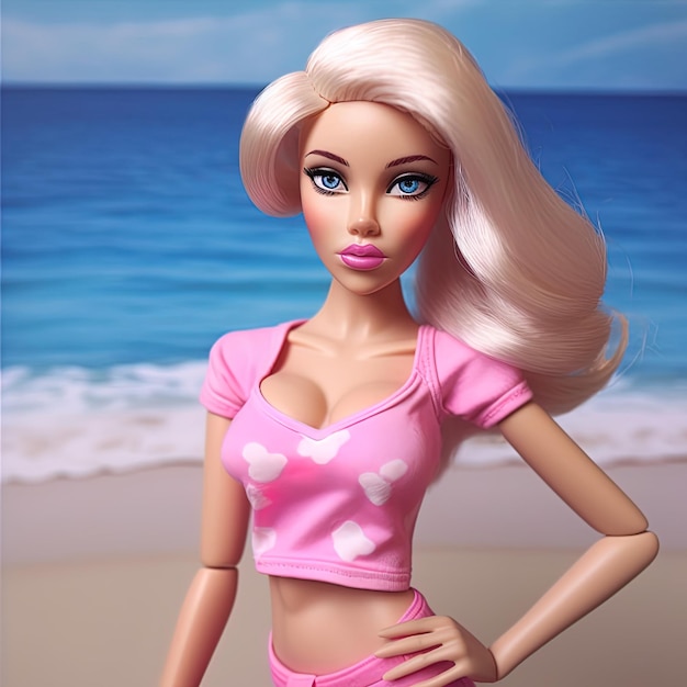 Poupée Barbie aux couleurs roses