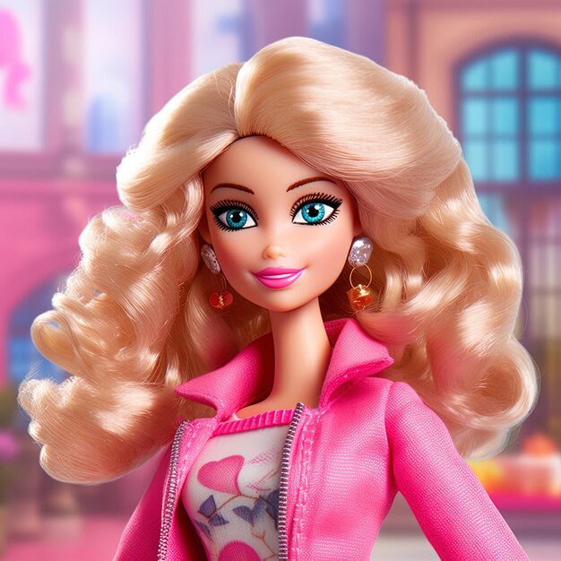 Poupée Barbie aux couleurs roses