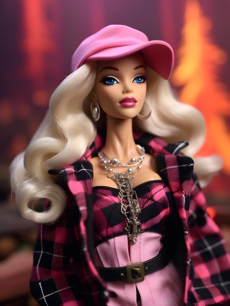 Une poupée Barbie en costume