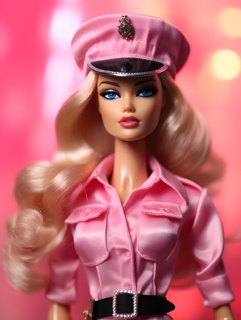 Photo une poupée barbie en costume