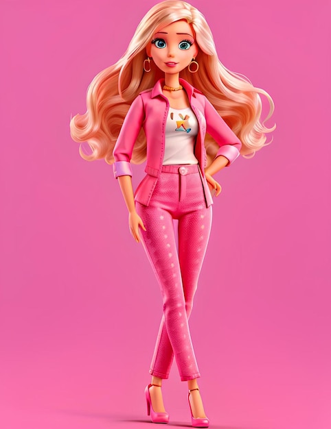 Poupée Barbie dans une tenue tendance