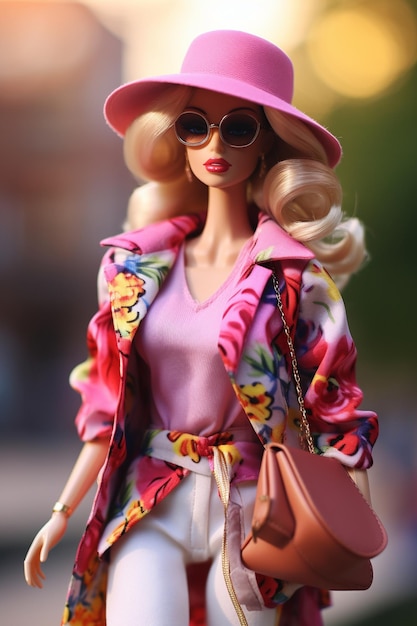 Poupée Barbie dans des vêtements d'été à la mode