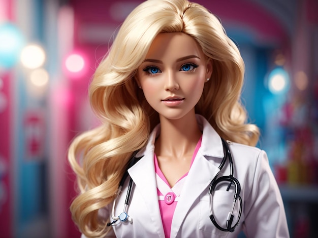 La poupée Barbie en tenue de docteur