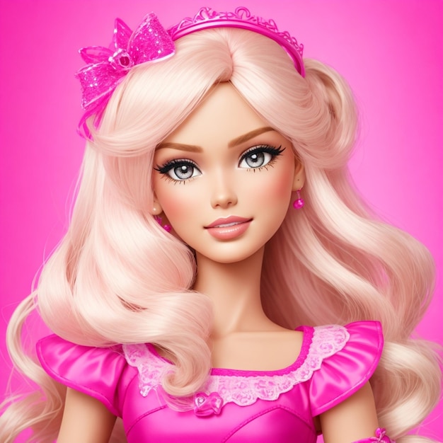 Poupée Barbie thème rose