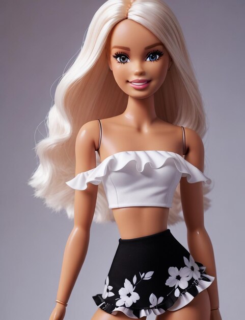 Photo une poupée barbie