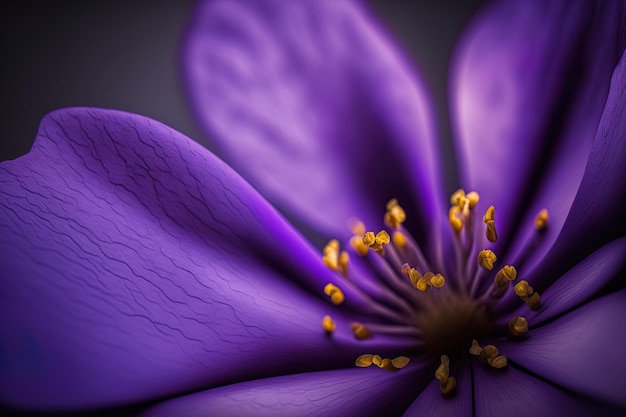 Pour les toiles de fond et les textures, une macro photographie d'un beau pétales de fleurs violettes est utilisée