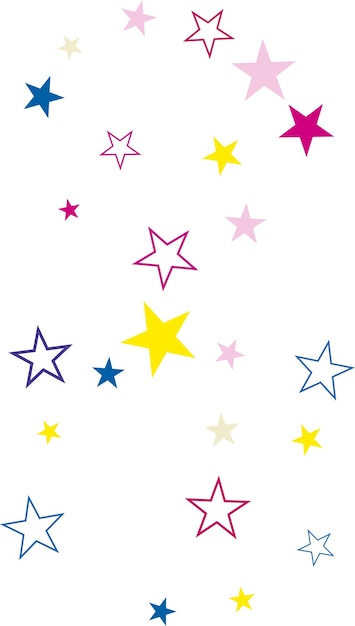 La poussière d'or, les confettis, la magie, les étincelles, le vecteur de diffusion, le décor festif étoilé.