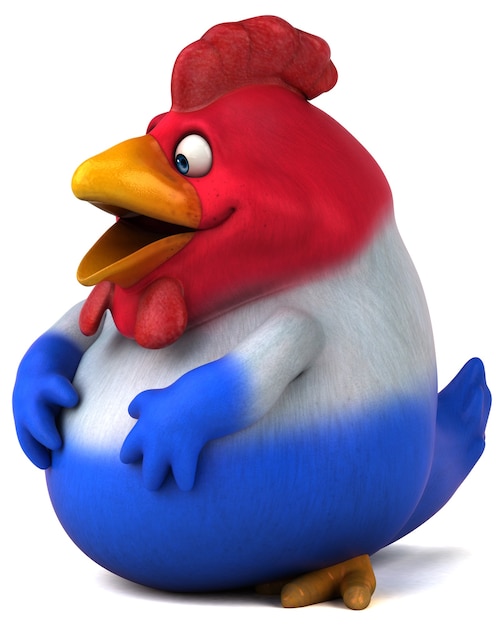 Poussin français - Illustration 3D