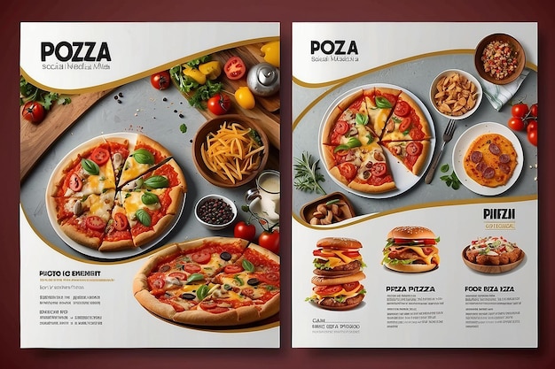 Photo pozza media sociale post design templetfoodfast food (posta de media socale) est une chaîne de restaurants et de restaurants qui se déroule dans les environs de pozza.