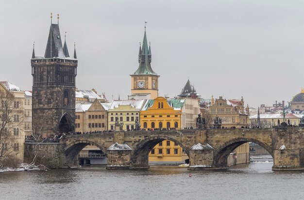 Prague à l'heure d'hiver