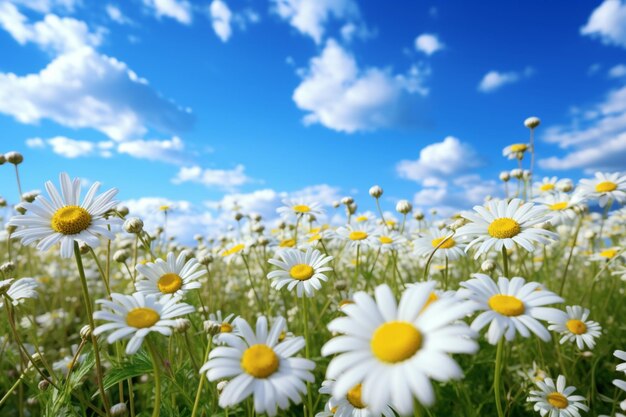 Une prairie de marguerites vibrante met en valeur la beauté de la nature