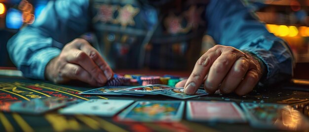 La prédiction surnaturelle Un lecteur de tarot déchiffre un événement sportif