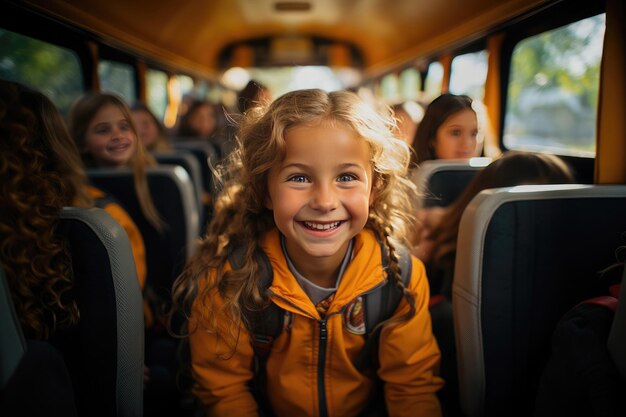 Premier jour dans le bus scolaire