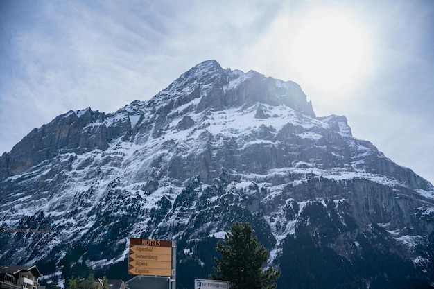 Première montagne de Grindelwald avec vue sur les Alpes Suisse