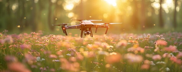 Photo les premiers drones de reconnaissance des récoltes à moteur ai