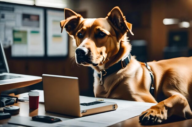 Photo prenez votre chien au travail