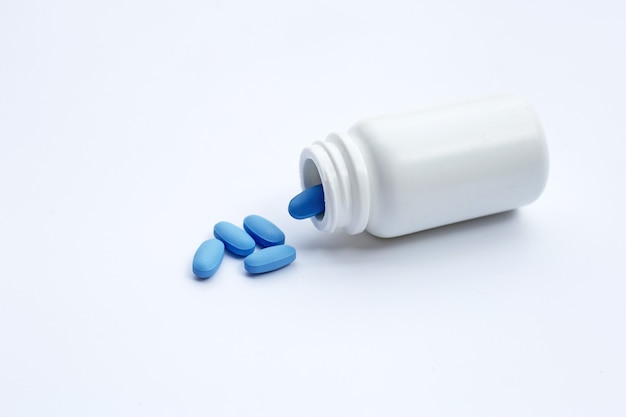 PrEP (pré-exposition prophylaxie) pilules bleues utilisées pour prévenir le VIH